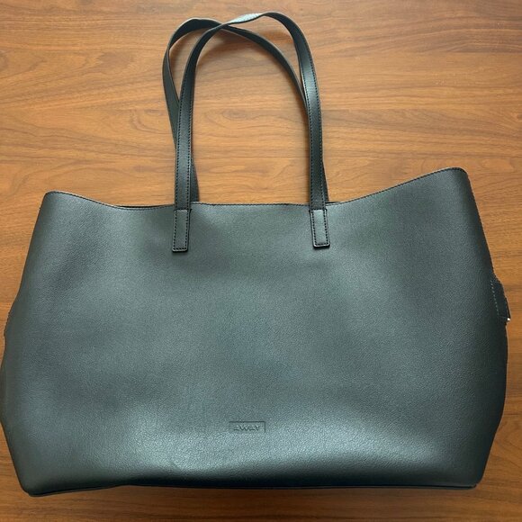 Away Handbags - Black Leather Away Latitutde Tote Bag - Excellent Condition